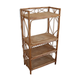 Etagère rotin et bois