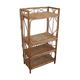 Etagère rotin et bois