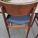 4 Scandinavian chairs in teak and black leatherette by Sven Chrobat Sax