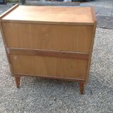 Vintage chest of drawers from the 60s with compass feet