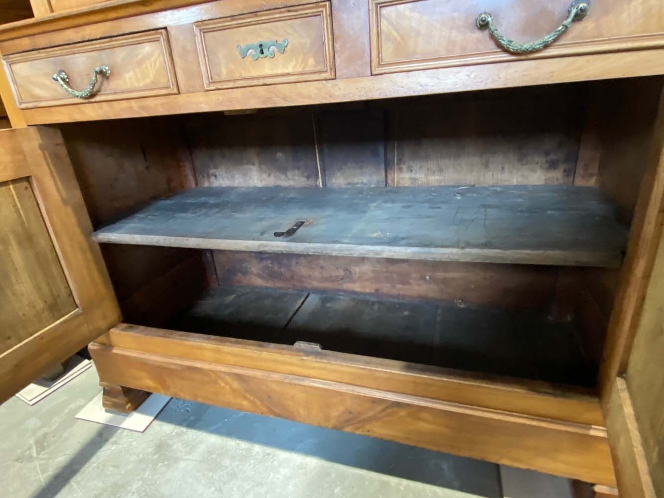 Buffet deux corps, merisier