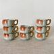 Calvados liqueur cups in slip, 1940s