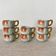 Calvados liqueur cups in slip, 1940s