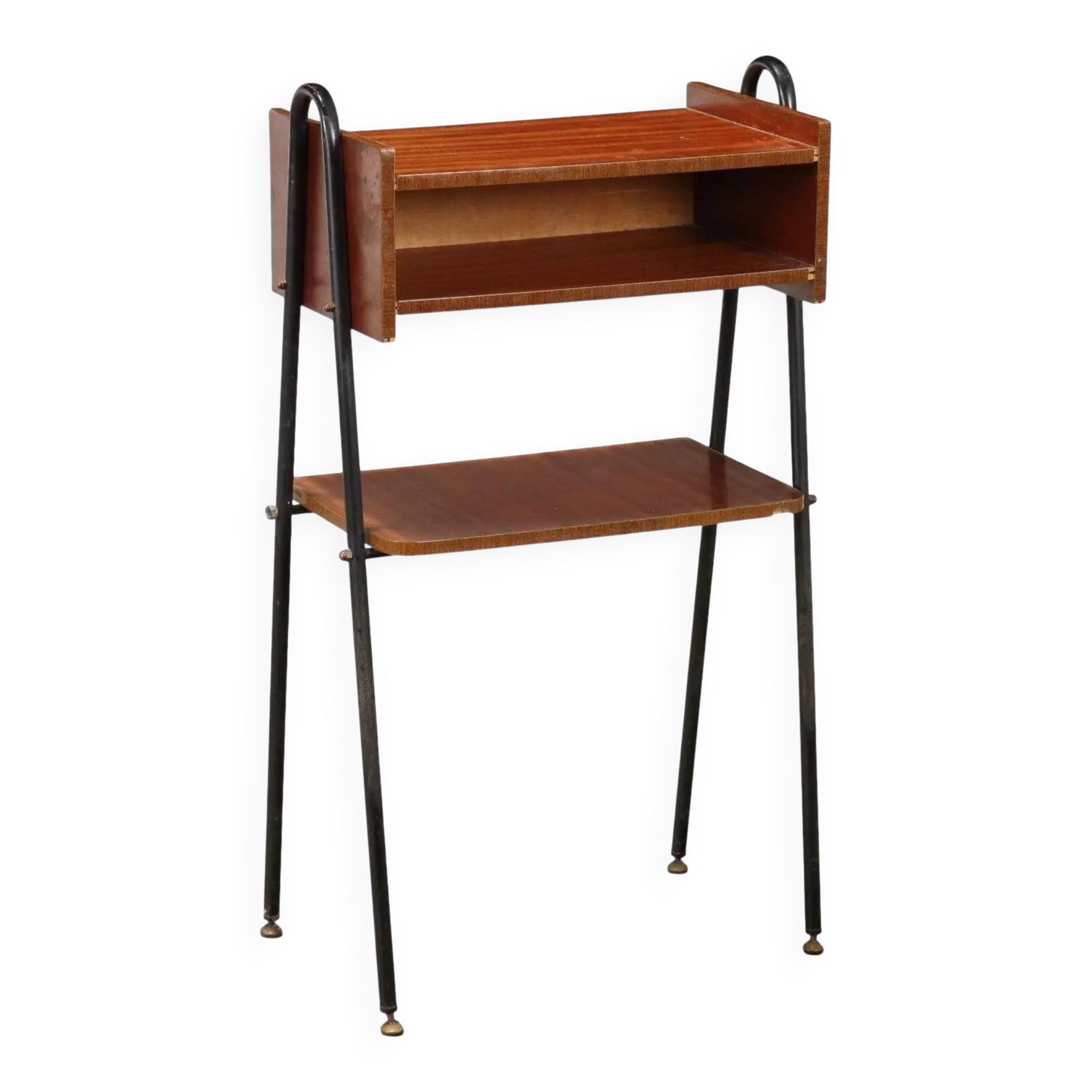 Small vintage piece from the 1960s in mahogany veneer, Italy.