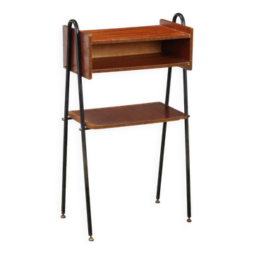 Small vintage piece from the 1960s in mahogany veneer, Italy.