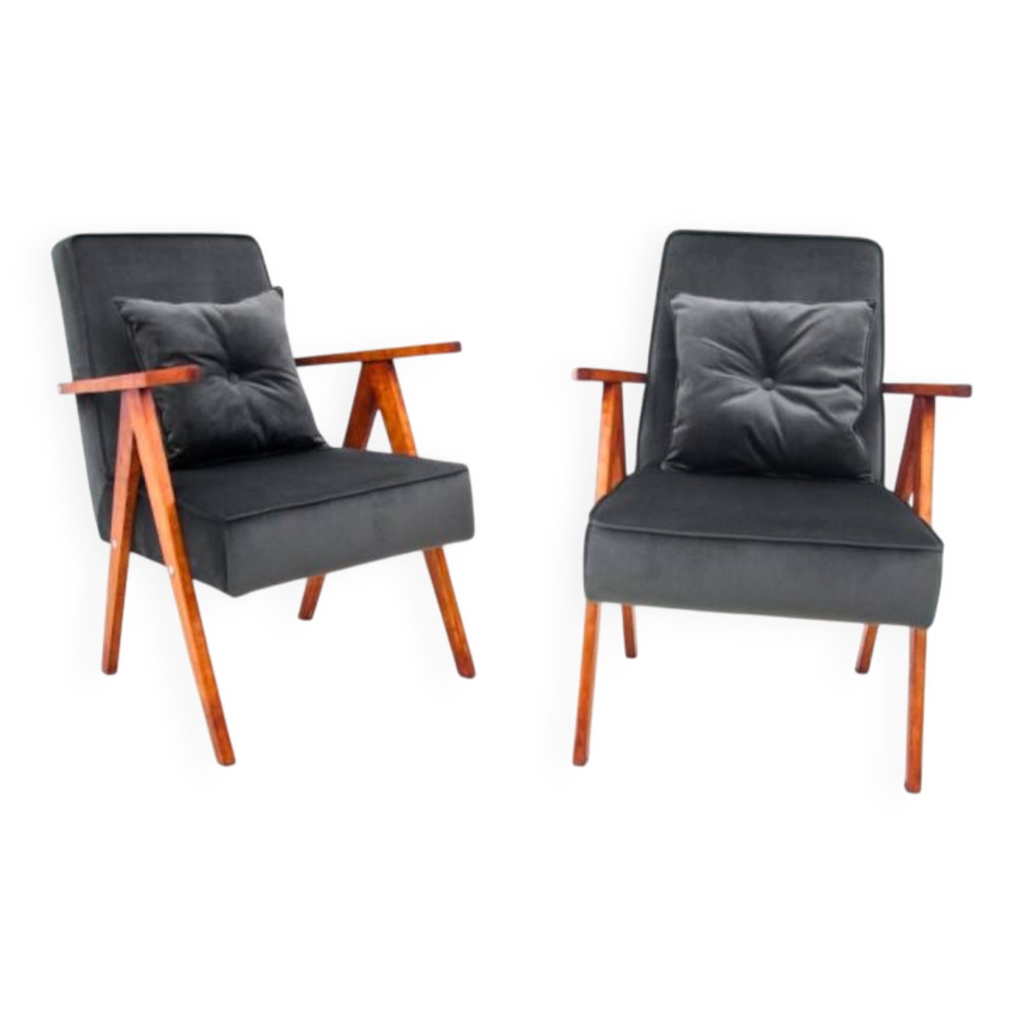 Ensemble de fauteuils, Pologne, années 1960