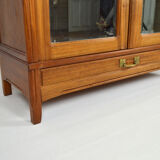 Art Nouveau wardrobe by Mathieu Gallerey in mahogany, model with Clematis, circa 1920
