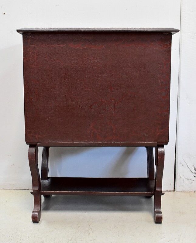 Travailleuse en pin et vernis craquelé 1920