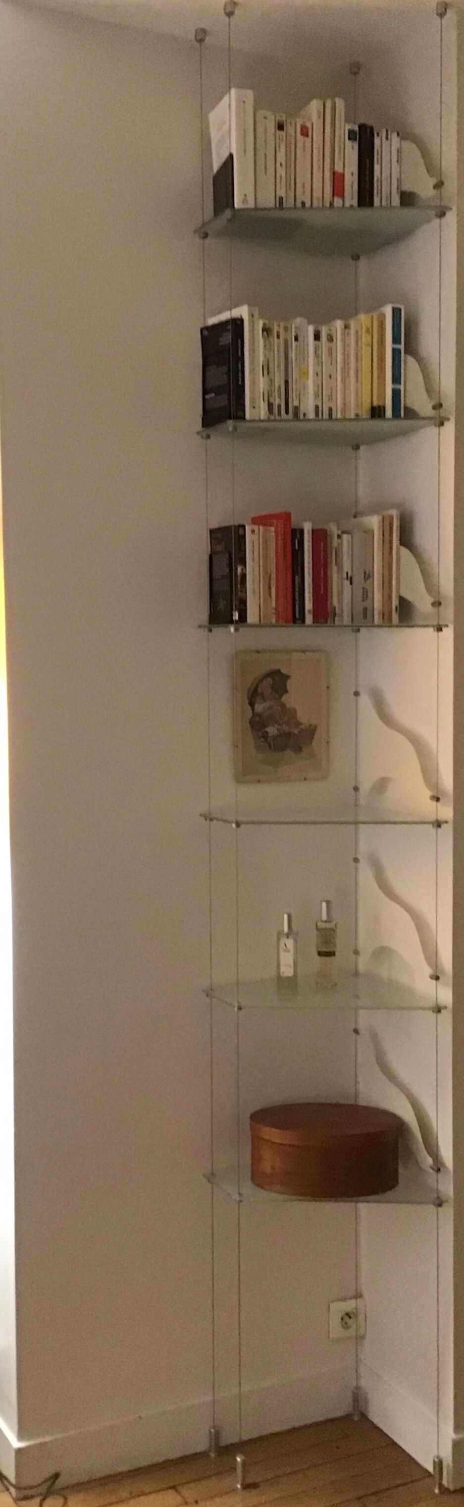 Glass bookcase
