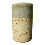 Small straight stoneware vase