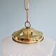 Art Deco pendant lamp in satin glass, 1920s-30s