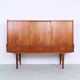 Vintage tall teak sideboard, 1960s