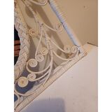 Vintage mirror in rattan and wicker