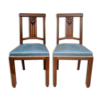 Paire de chaises Art Deco