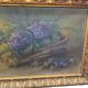 Antique Oil Painting Flower Still Life ML.B. early 1900s