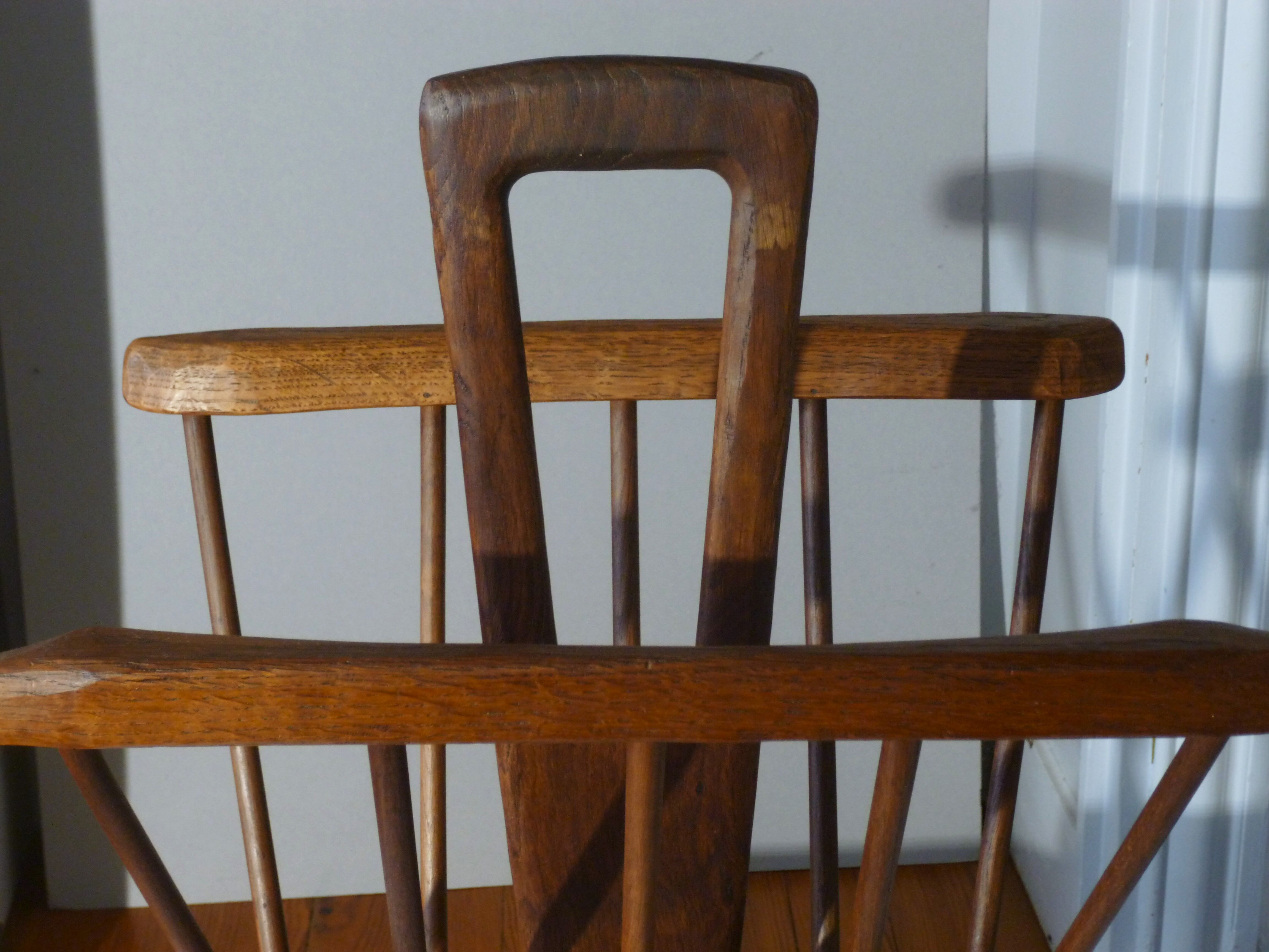 Brutalist magazine holder, 50s