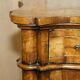 Antique Italian writing desk in olive wood circa 1860