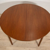 Round vintage extendable dining table from Mcintosh