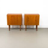 Set of 2 Danish Teak Nightstands from Omann Jun, 1960s