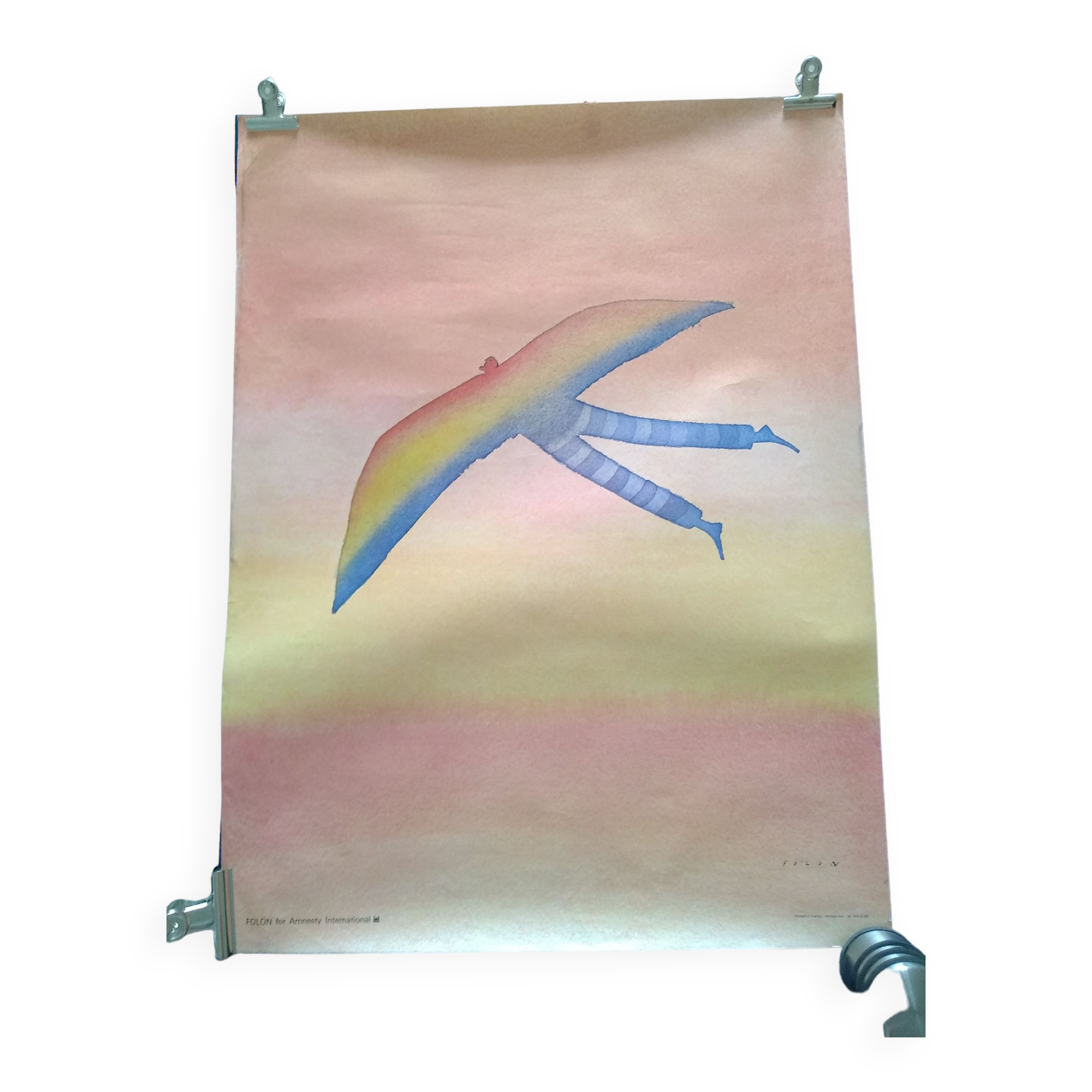 Folon Amnesty International poster