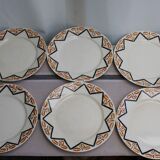 Set of 6 flat plates