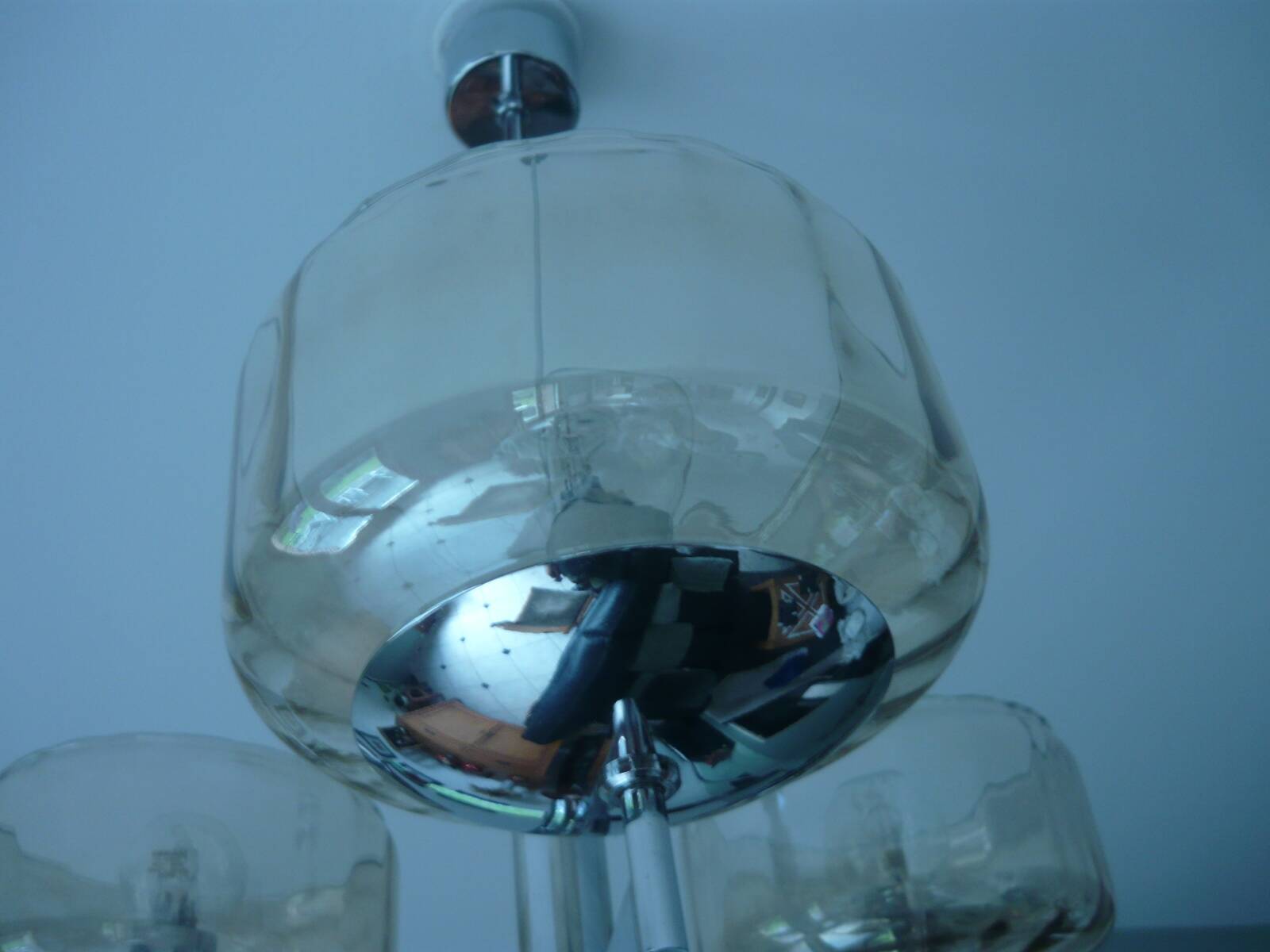 Gaetano Sciolari 3-light chandelier, 1970s