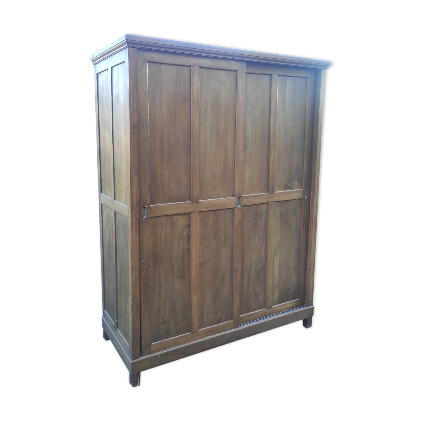 Old wardrobe vintage wooden wardrobe sliding doors