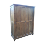 Old wardrobe vintage wooden wardrobe sliding doors