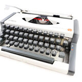 Typewriter, olympia traveller luxury  white