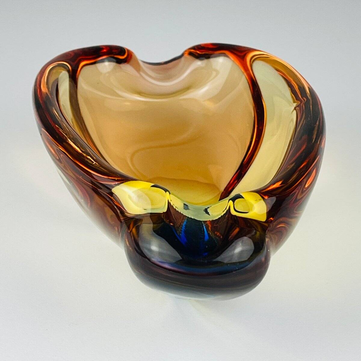 Bohemian Romana Ashtray by Hana Machovska for Mstisov Glassworks, 1960s