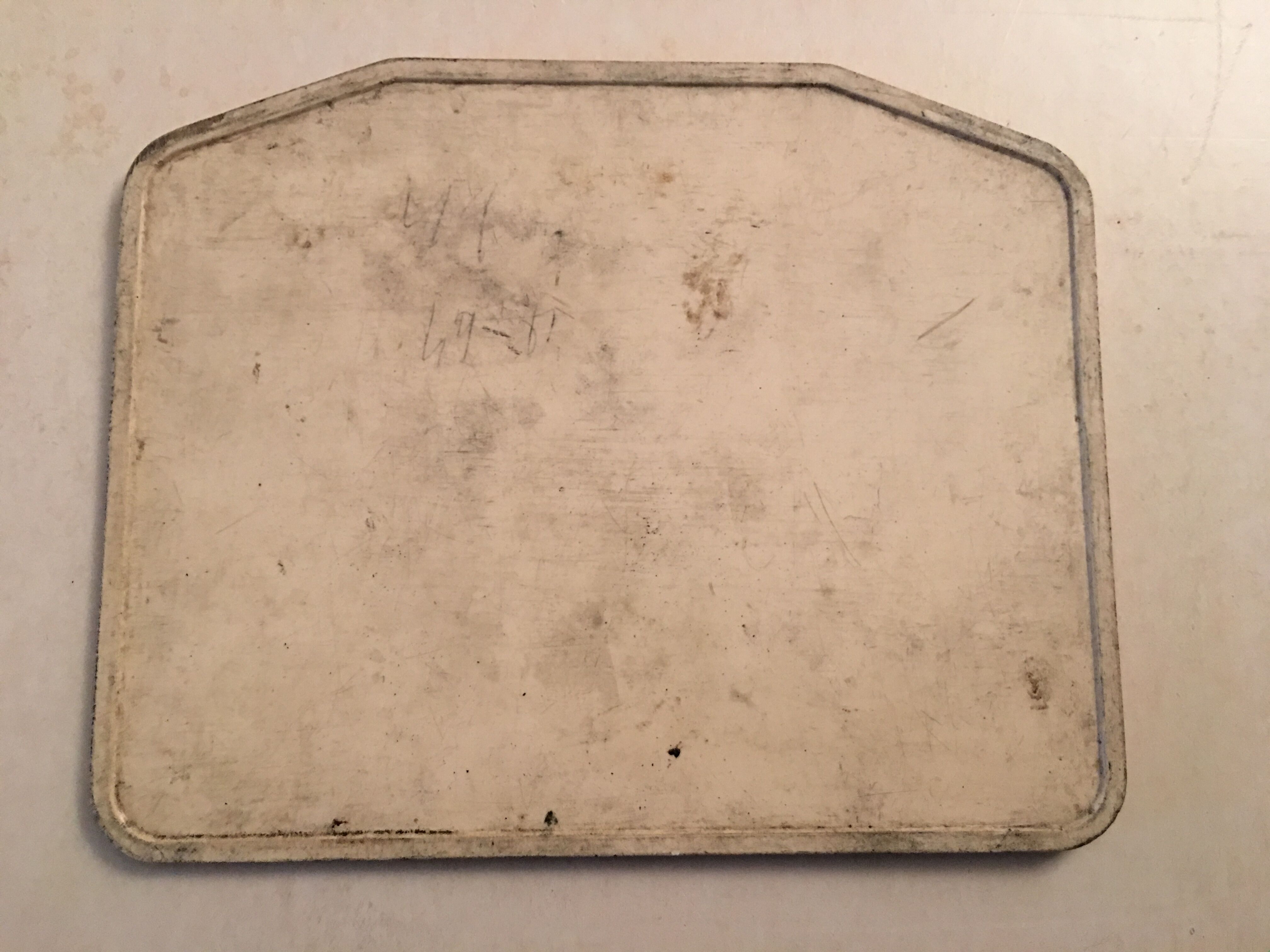 Old Bakelite No. 14 bus line plate