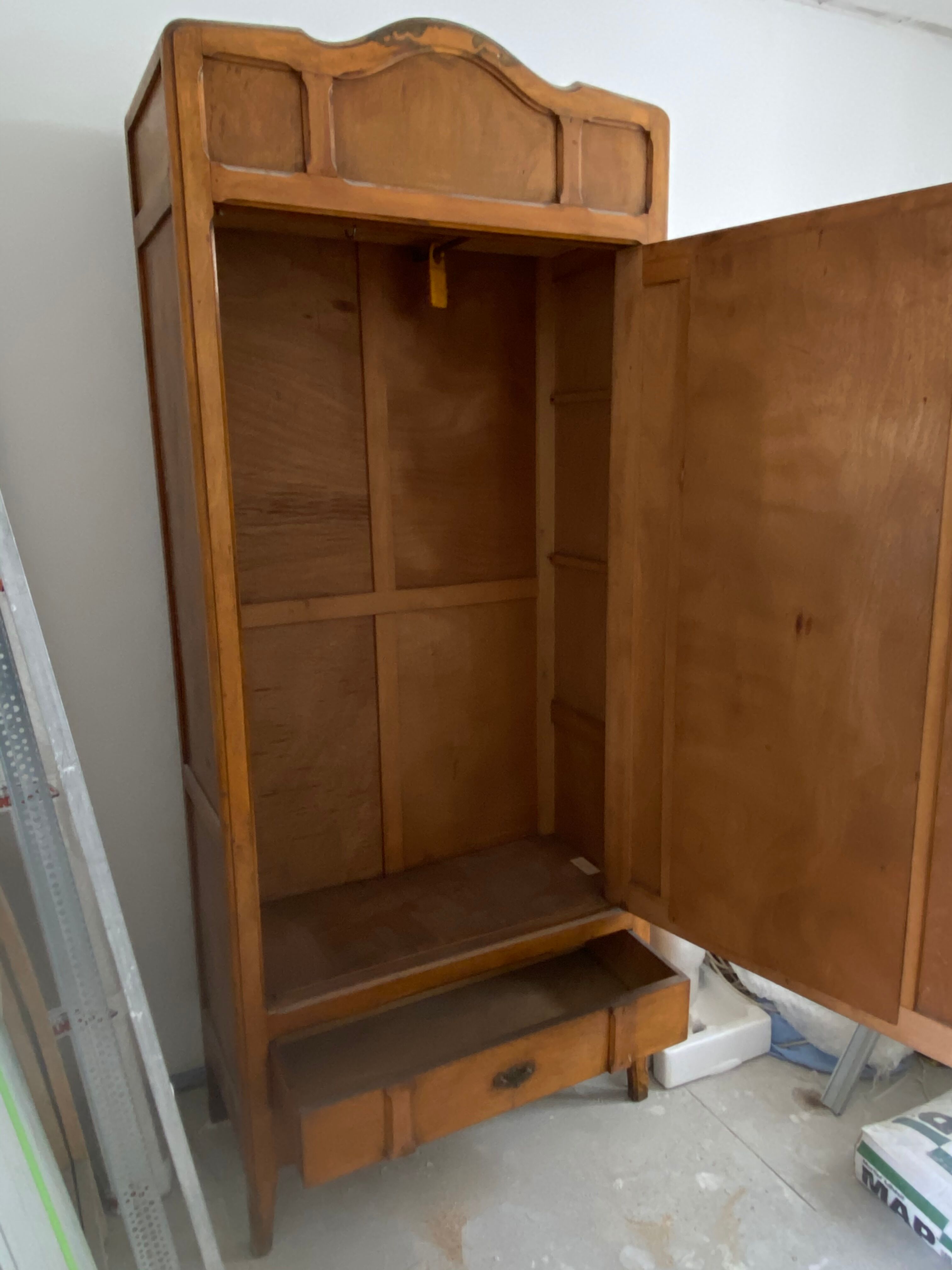 Parisian wardrobe with mirror