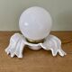 Old lamp in white and opaline ceramic