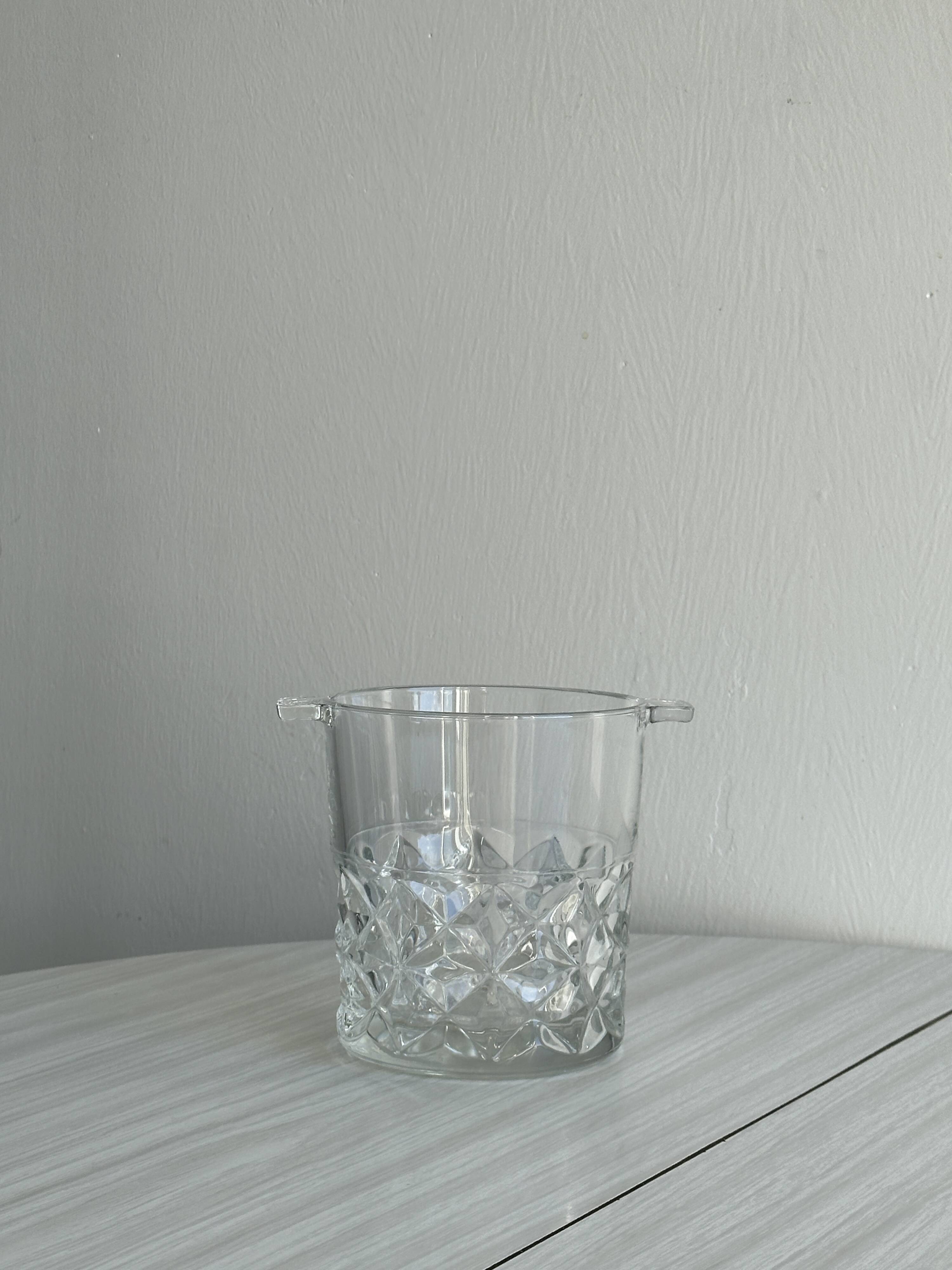 Seau à glace en verre épais