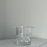 Thick glass ice bucket