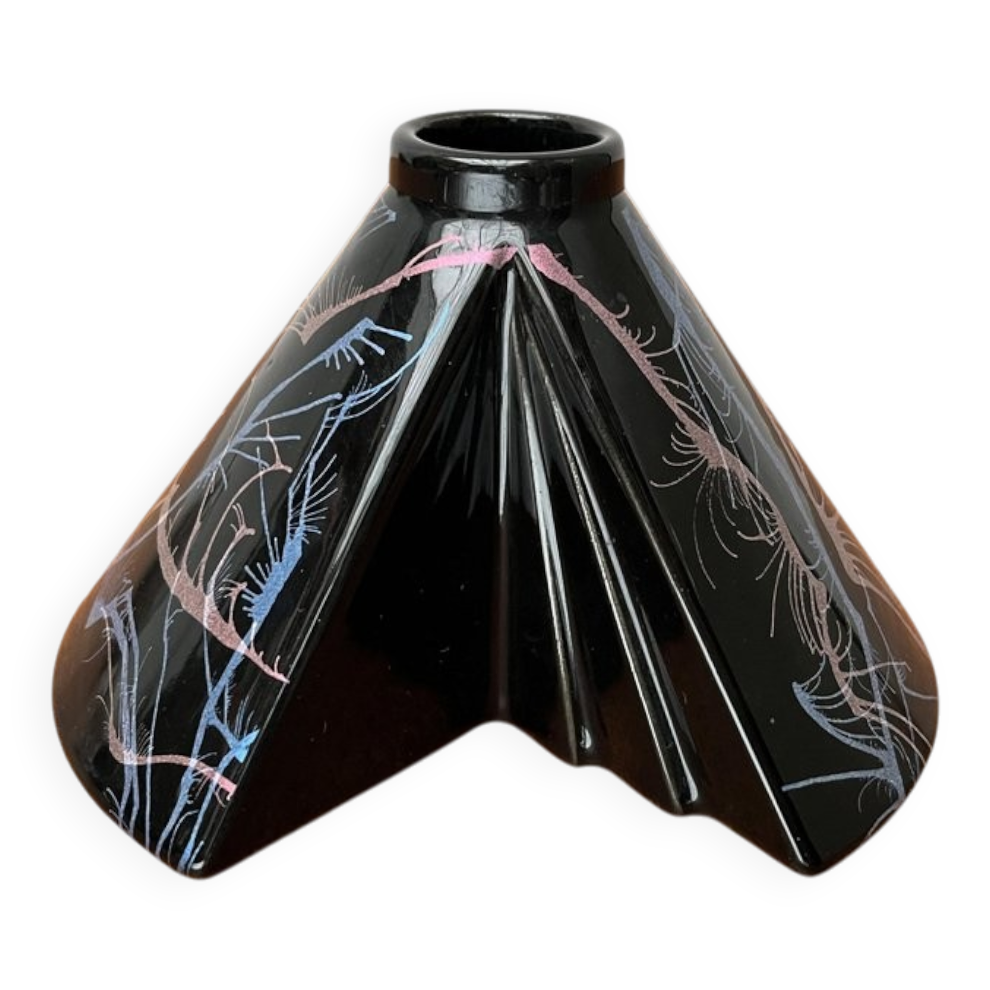 Postmodern West German pottery vase by Steuler, 1980s.