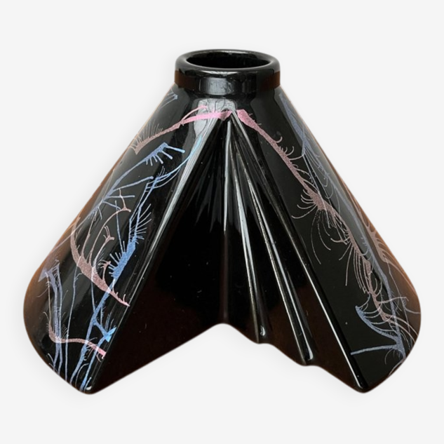 Postmodern West German pottery vase by Steuler, 1980s.