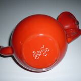 Théière fer émaillé rouge