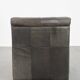 Fauteuil design vintage en cuir gris des années 1970