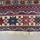 Antique Caucasian rug 215x126 cm Lesghi Star tribal Kazak rug large 2522
