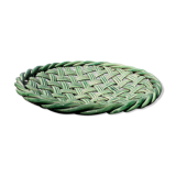 Fruit cut in green braided bubble