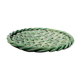 Fruit cut in green braided bubble