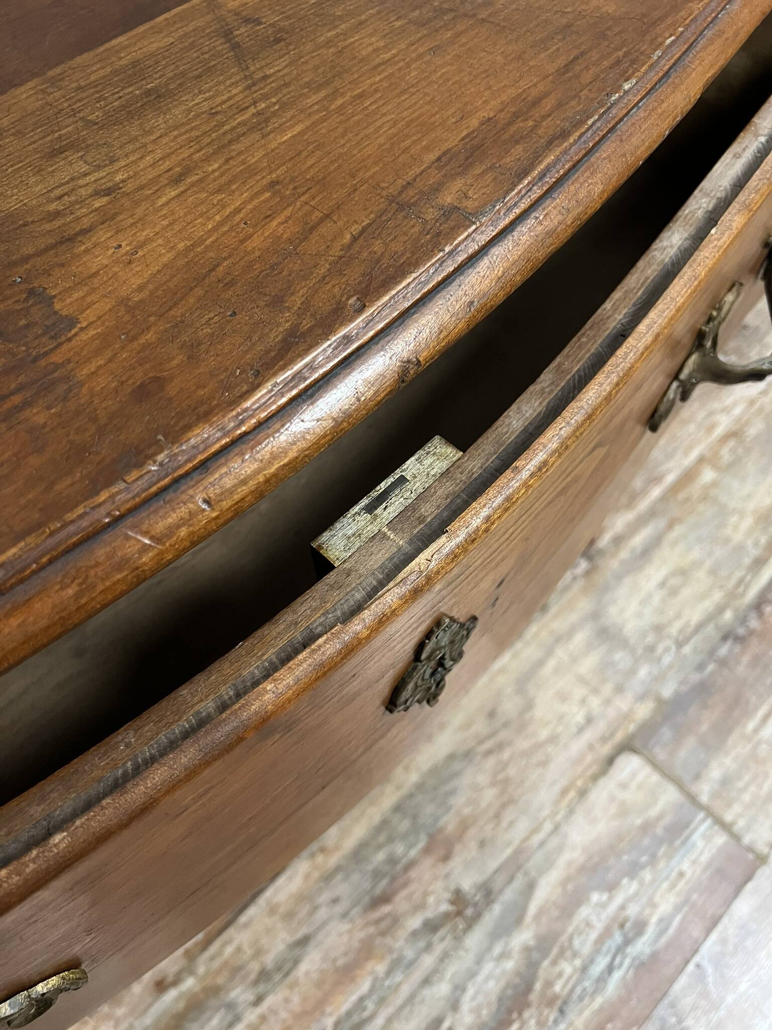 Louis XV style solid wood chest of drawers circa 1880