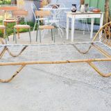 Rattan basket bed