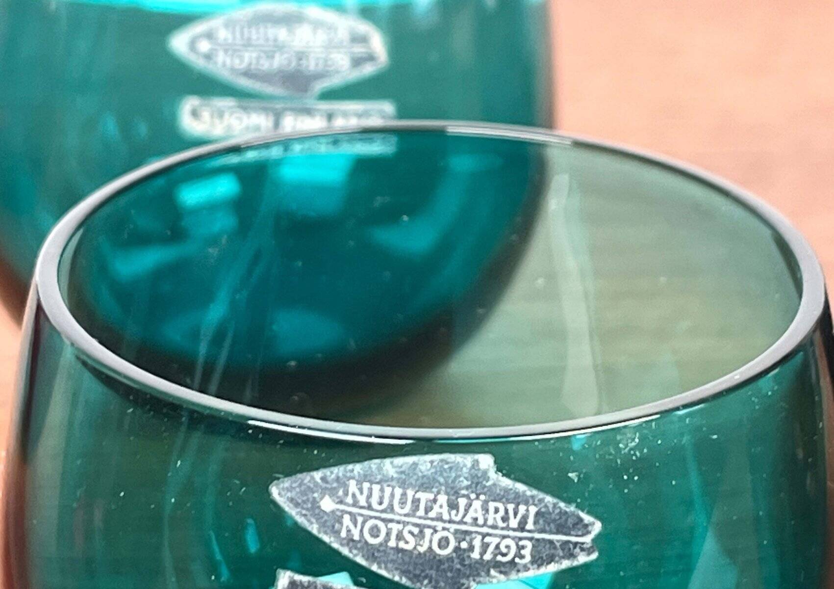 Mid-Century Modern Drinking Glasses from Nuutajärvi Notsjö, Finland, 1960s, Set of 6