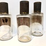 Trio apothecary bottles, early 20th