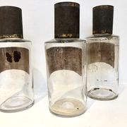 Trio apothecary bottles, early 20th