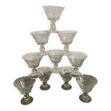 10 Luminarc glass dessert bowls