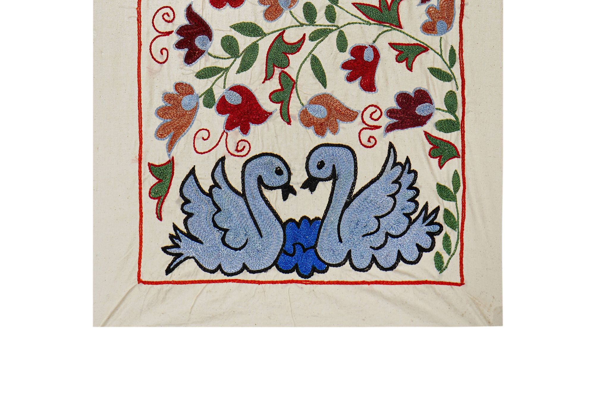 Vintage Turkish hand-knotted rug 50x90 cm