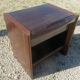 Paire de tables de chevet, vintage, placage palissandre